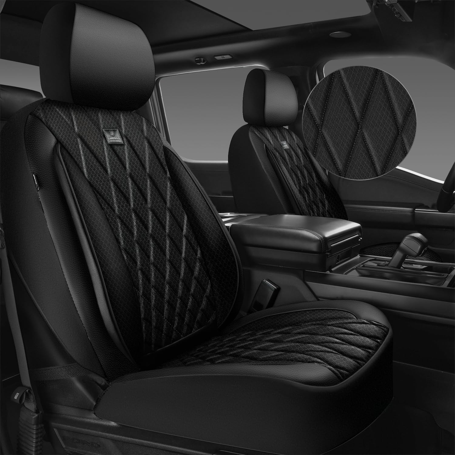 Thumbnail 6 de CAR PASS Nappa Leather Rav4 Front Seat Covers 2-pack