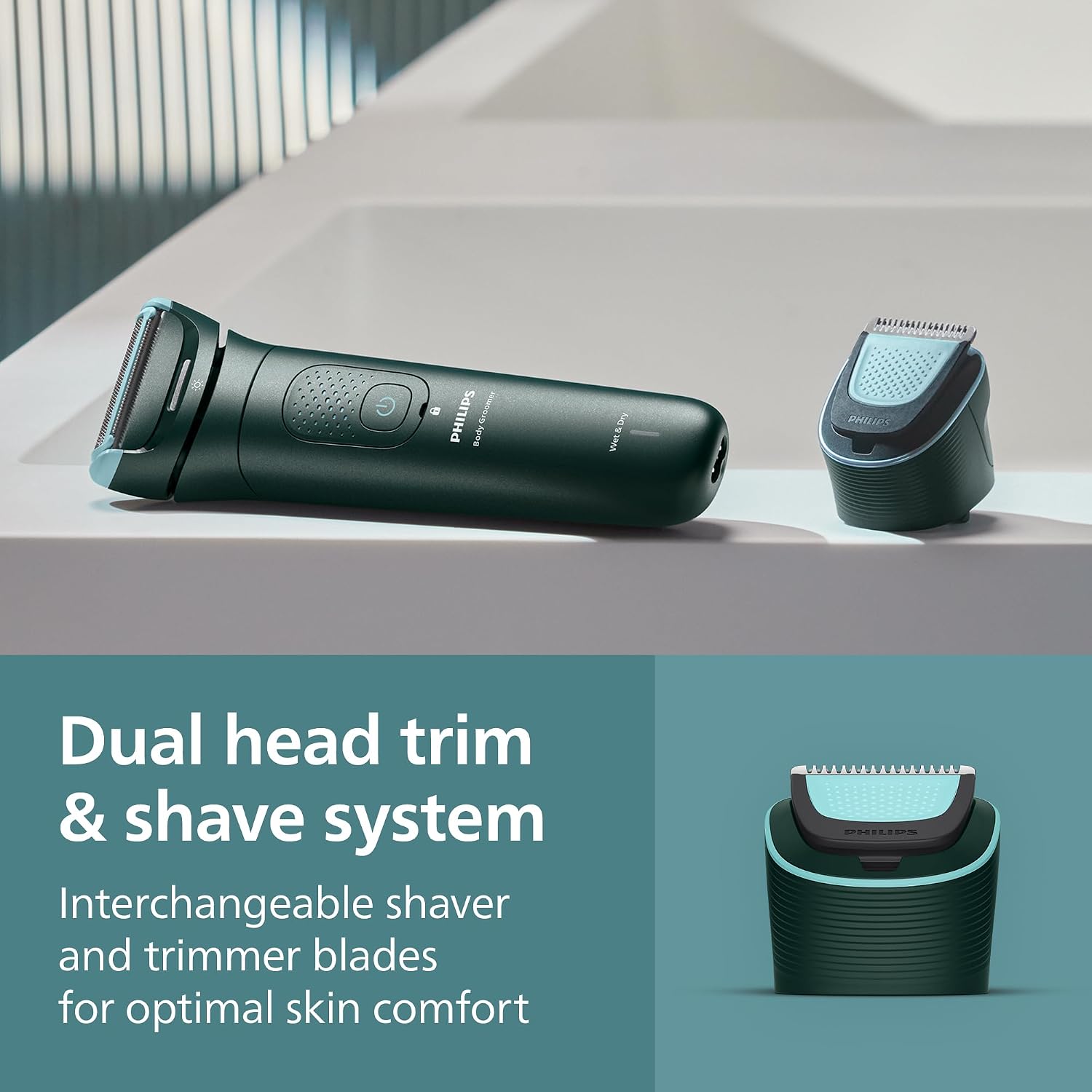 Thumbnail 5 de Philips Body Groomer 7000 Series BG7485/30 – Men’s body trimmer with 2D flexing head & Triple Protect shave system