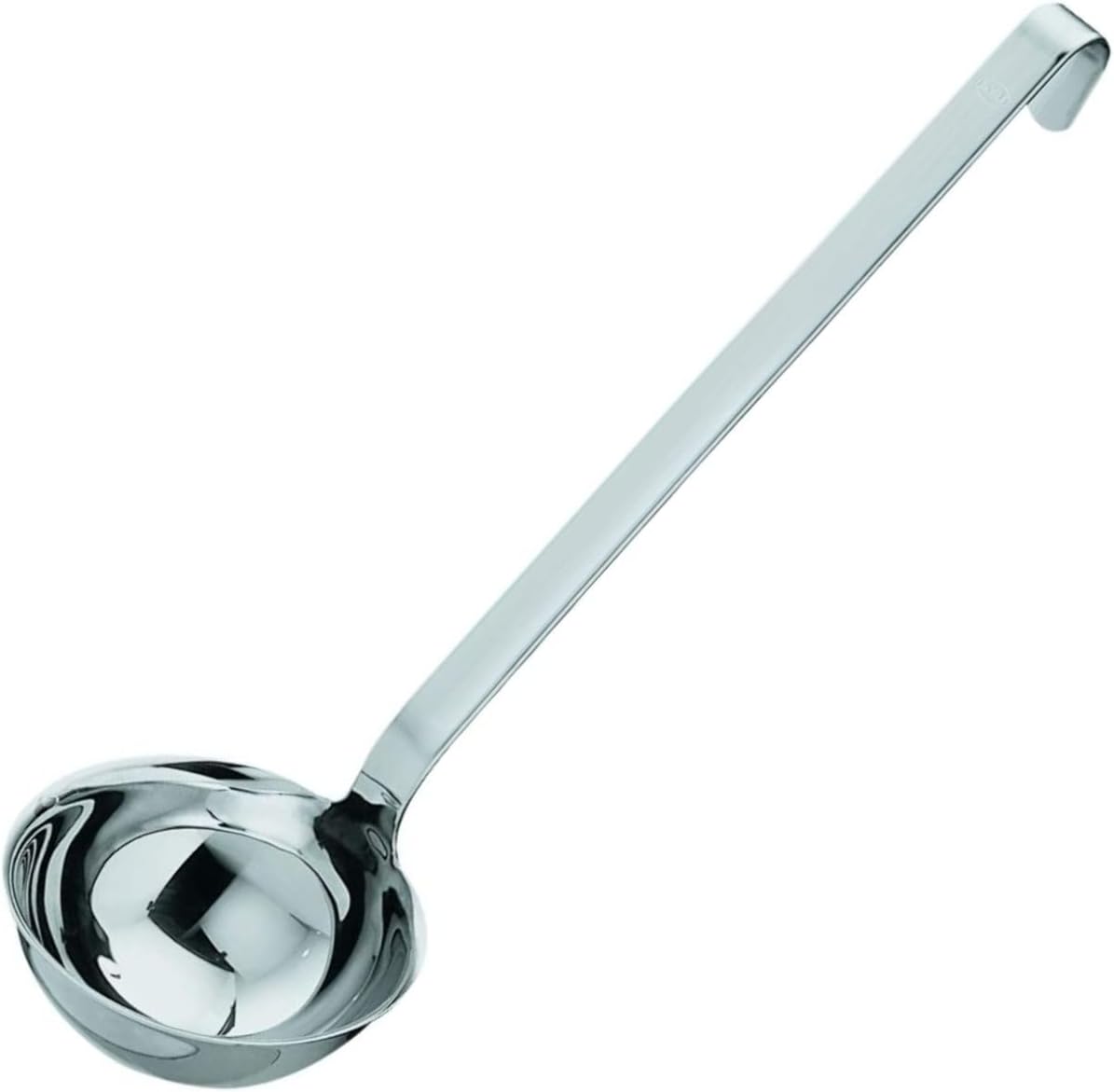 Detalle de RÖSLE Haken Schöpflöffel – Hochwertige Edelstahl-Schöpfkelle mit Hakengriff, 6 cm Ø, spülmaschinengeeignet