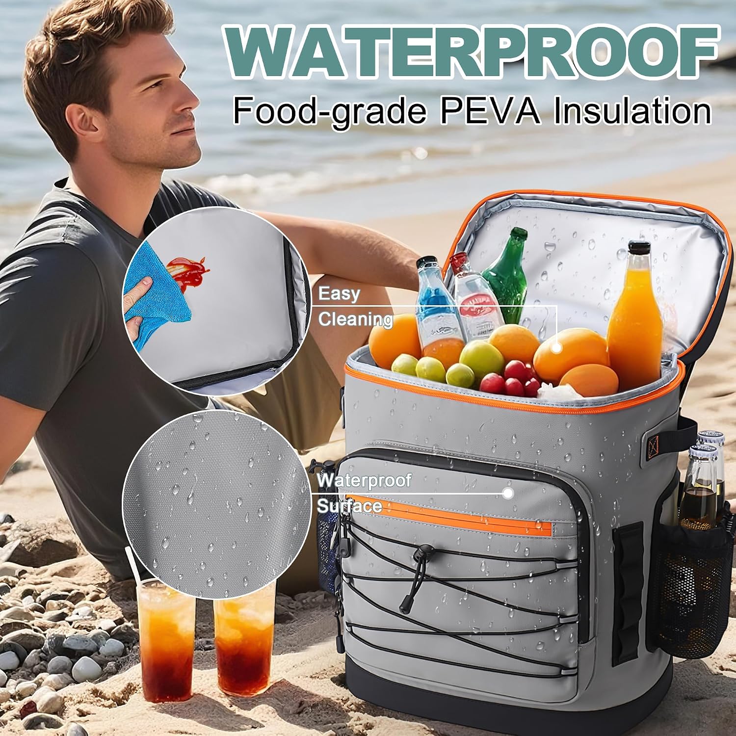 Thumbnail 6 de YOUNGOA 30L Cooler Backpack: Large Insulated Leakproof Rucksack for Outdoors