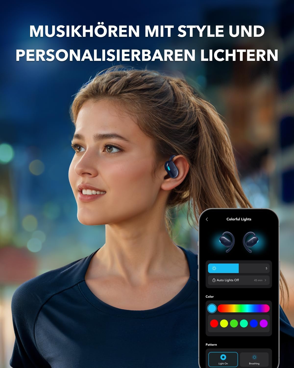 Detalle 2 de soundcore V20i von Anker Open-Ear Kopfhörer (Bluetooth 5.4, Multipoint, IP55, 36h)