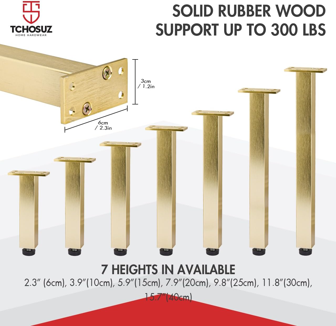 Detalle de Metal Furniture Legs, 6-inch