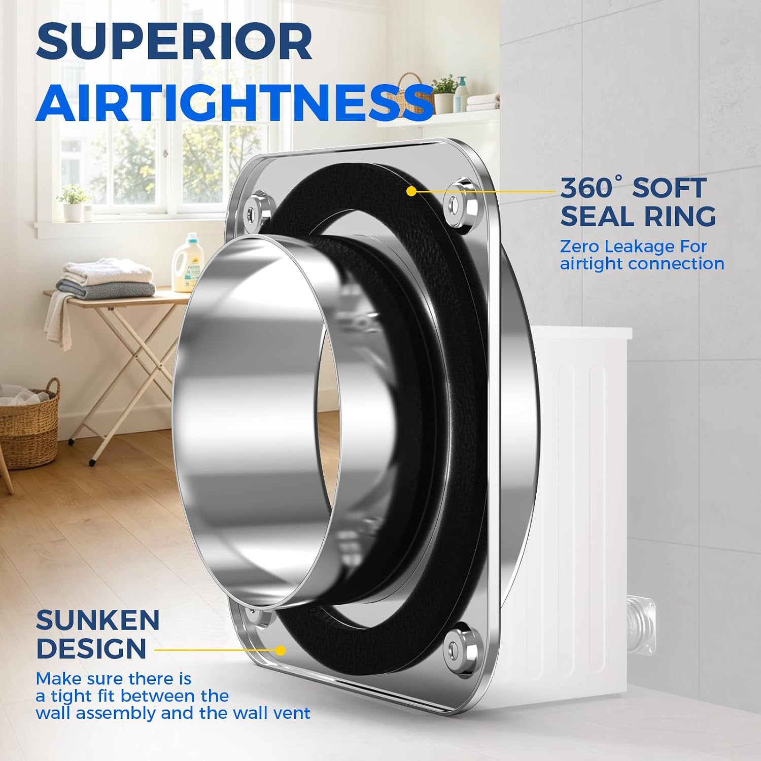 Thumbnail 4 de ALORAIR Magnetic Dryer Vent Connector Kit 4-Inch