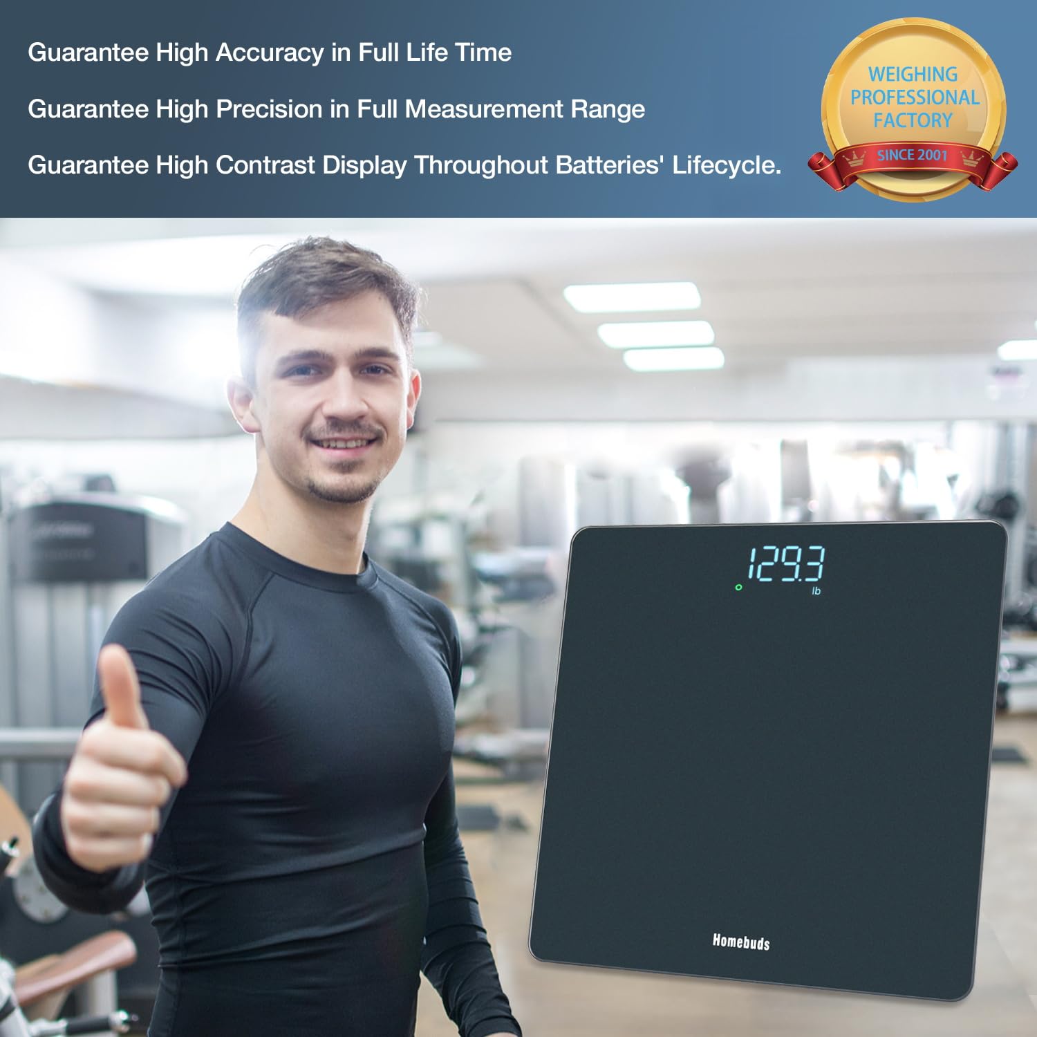 Detalle 2 de Homebuds Bathroom Scales 0.1lb precision ๐๐ซ