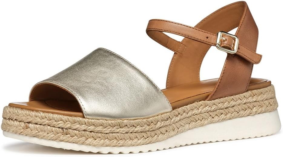 Detalle de Geox D Eolie C Sandalo piatto Donna: leggerezza e comfort con fibbia regolabile