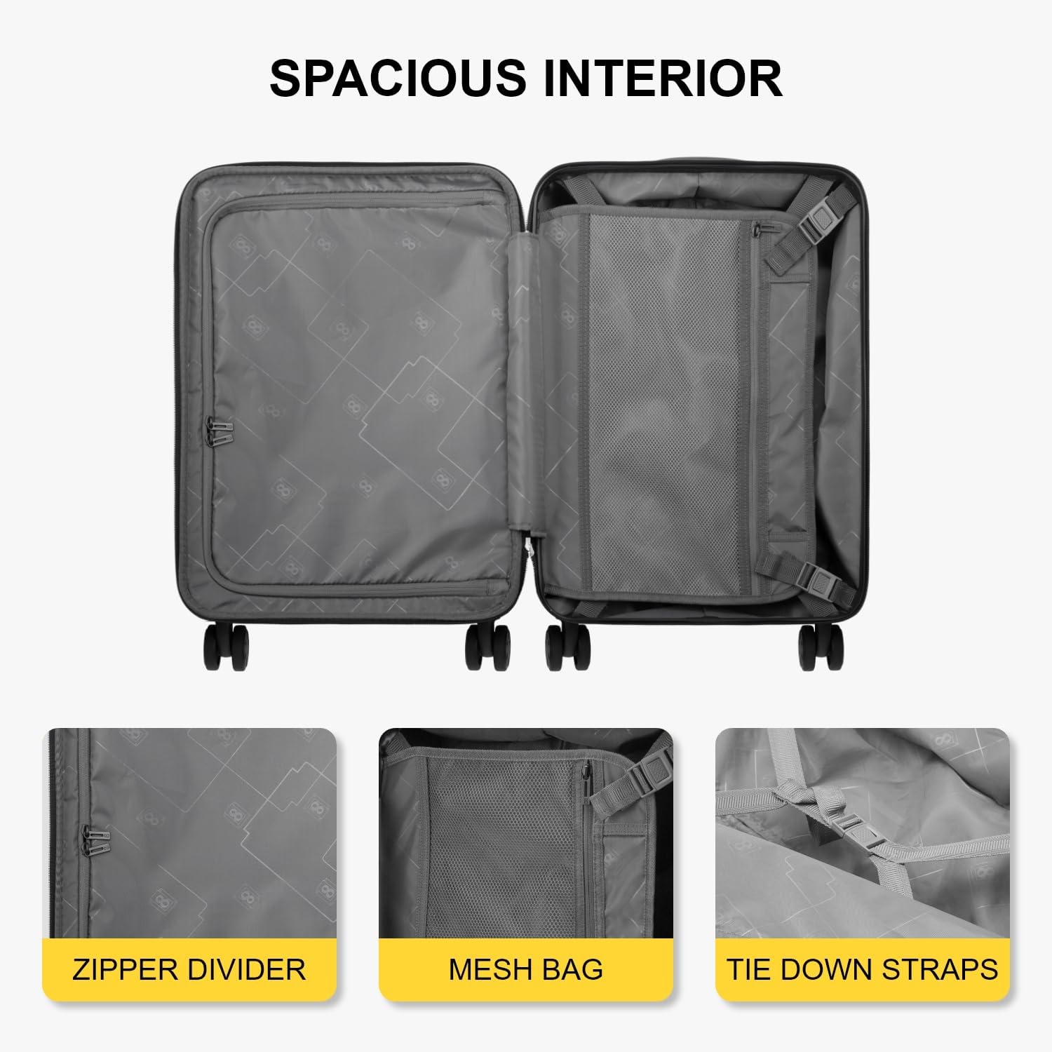 Thumbnail 4 de LEVEL8 55cm Carry On Expandable Suitcase