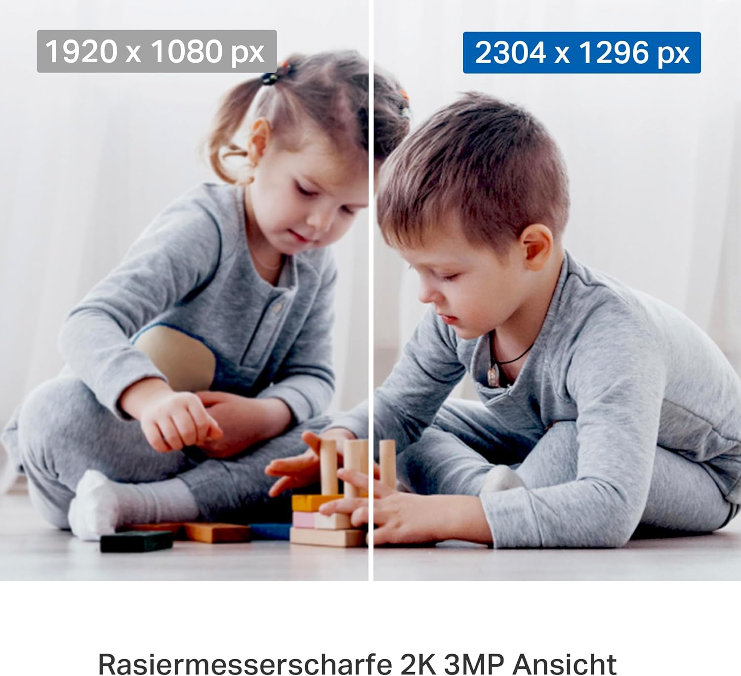 Detalle de Tapo TP-Link C211 WLAN IP Kamera – 2K, 360° Schwenk/Neige, 2-Wege-Audio, Speicheroptionen