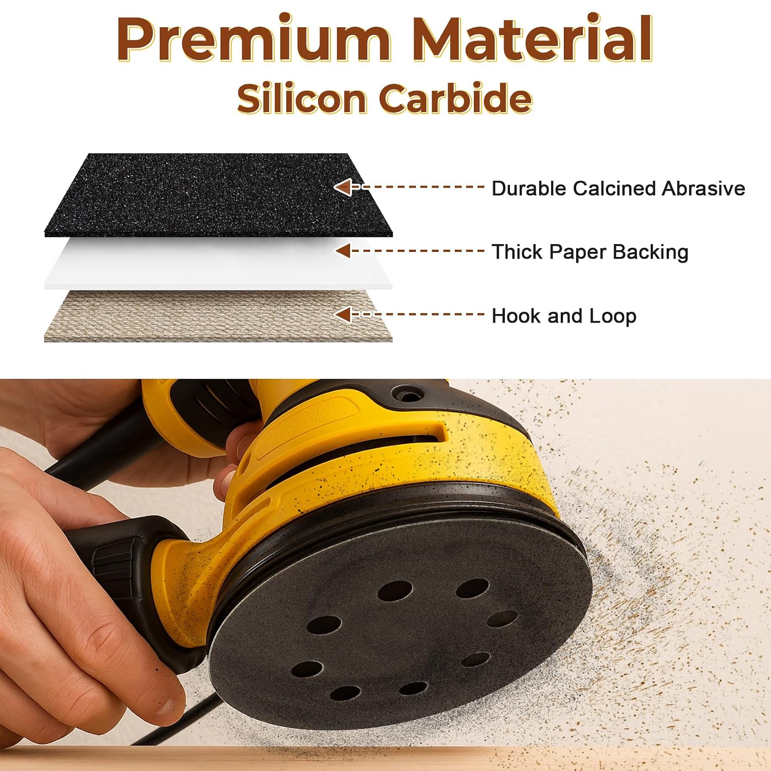 Thumbnail 5 de Viaky 125mm Sanding Discs 80pcs 8‑Hole
