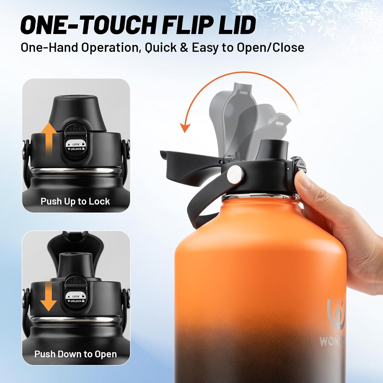 Detalle de WONSYGO Insulated Water Bottle 1 Gallon