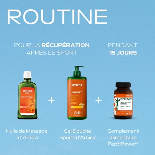 Detalle de WELEDA Huile de Massage à l'Arnica – 200 ml pour sportifs