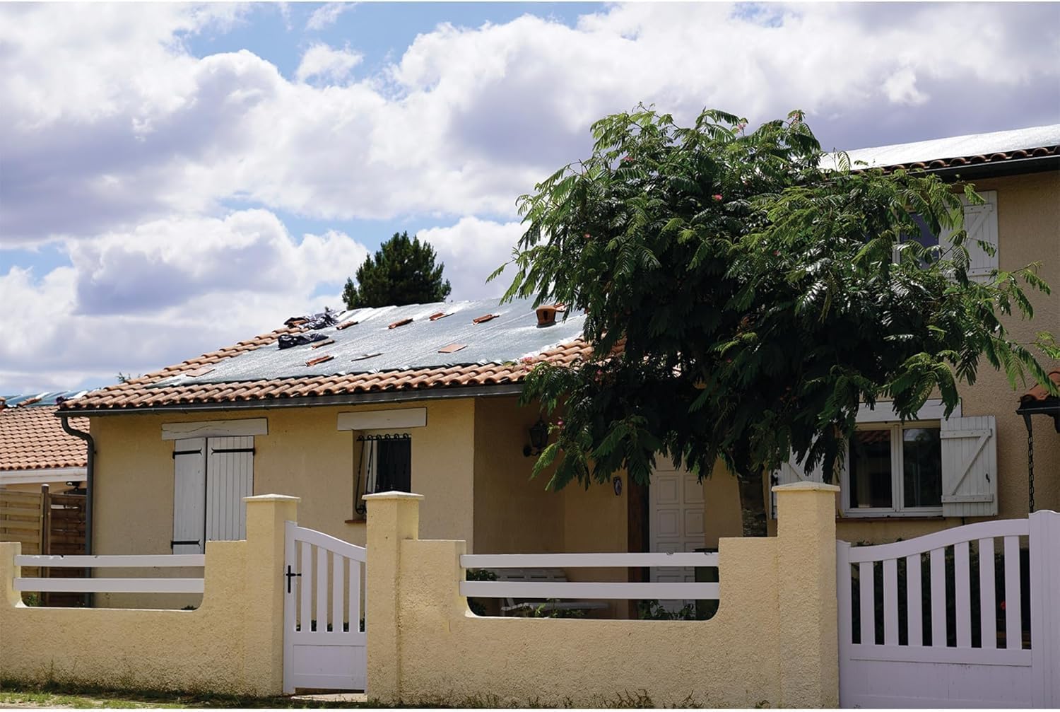 Thumbnail 4 de Abio Abdeckplane 4x4 m grau, 110 g/m² – wasserdichte Tarp mit Ösen