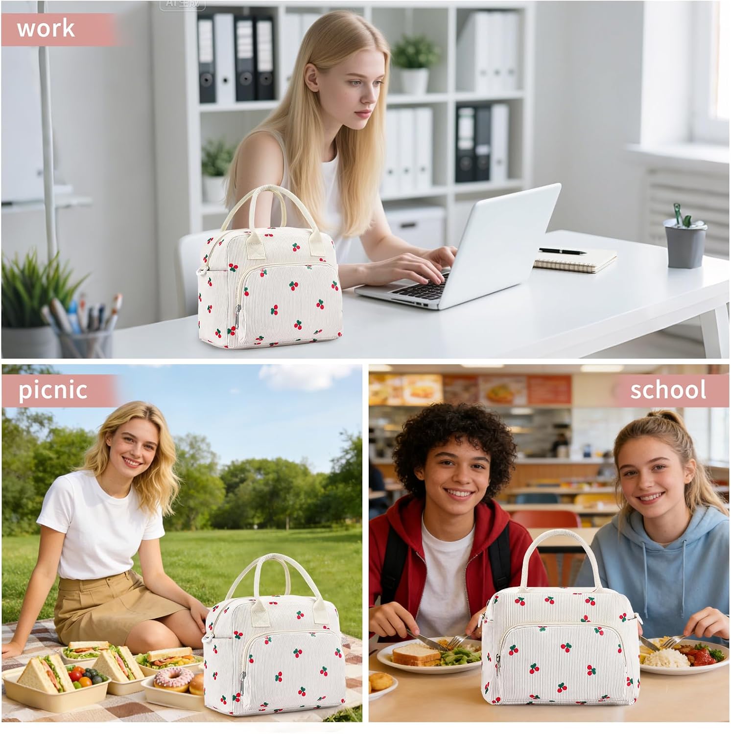 Thumbnail 6 de GASSDA Insulated Lunch Bag, Corduroy