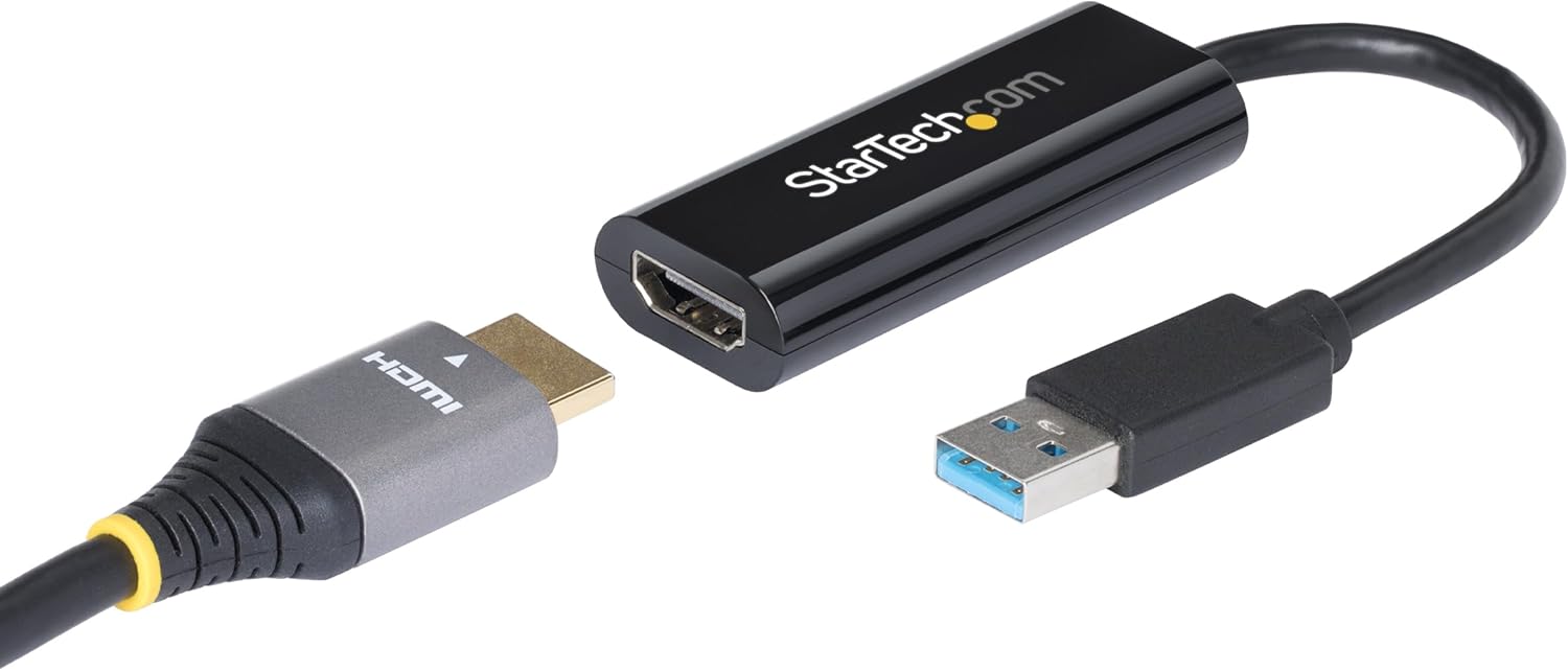 Detalle de StarTech USB 3.0 to HDMI Adapter (USB32HDES): USB-A to HDMI Display Converter for Windows