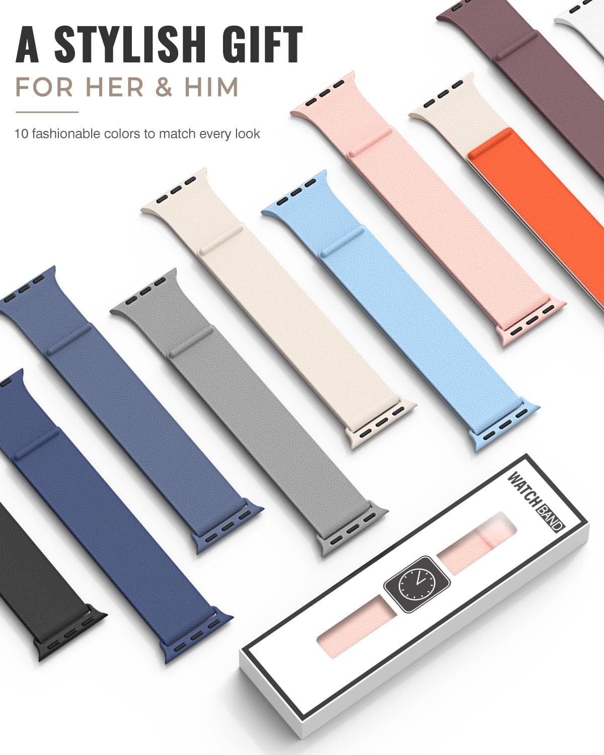Thumbnail 6 de TreasureMax Magnetic Silicone Sport Band for Apple Watch: Universal 38–49mm, All-Day Comfort