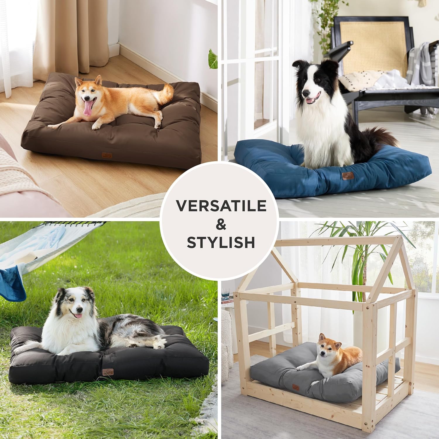 Thumbnail 3 de Bedsure Washable Large Dog Bed 91x68x10cm