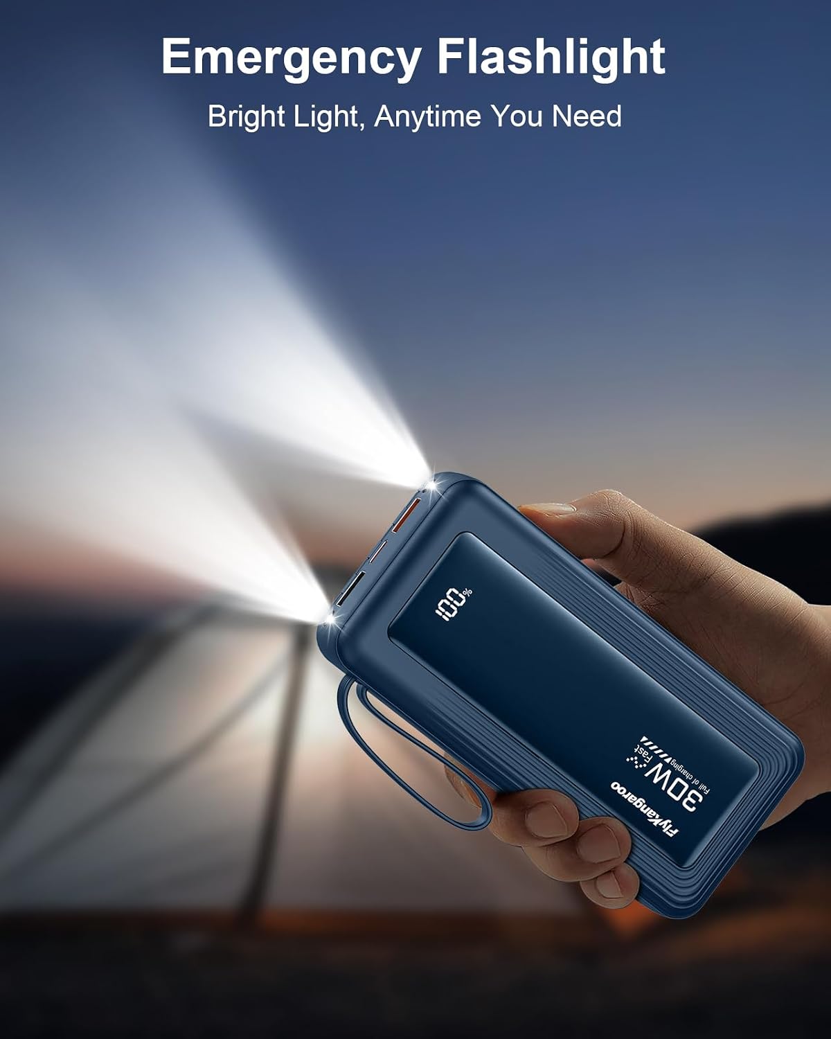 Detalle 2 de FlyKangaroo Power Bank 27000mAh