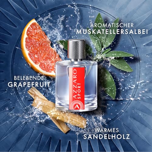 Detalle 2 de Azzaro Sport Eau de Toilette für Männer – frischer Energiekick im Alltag