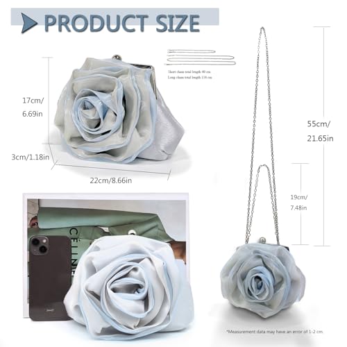 Detalle de Pahajim Clutch Femme Satin Fleurs