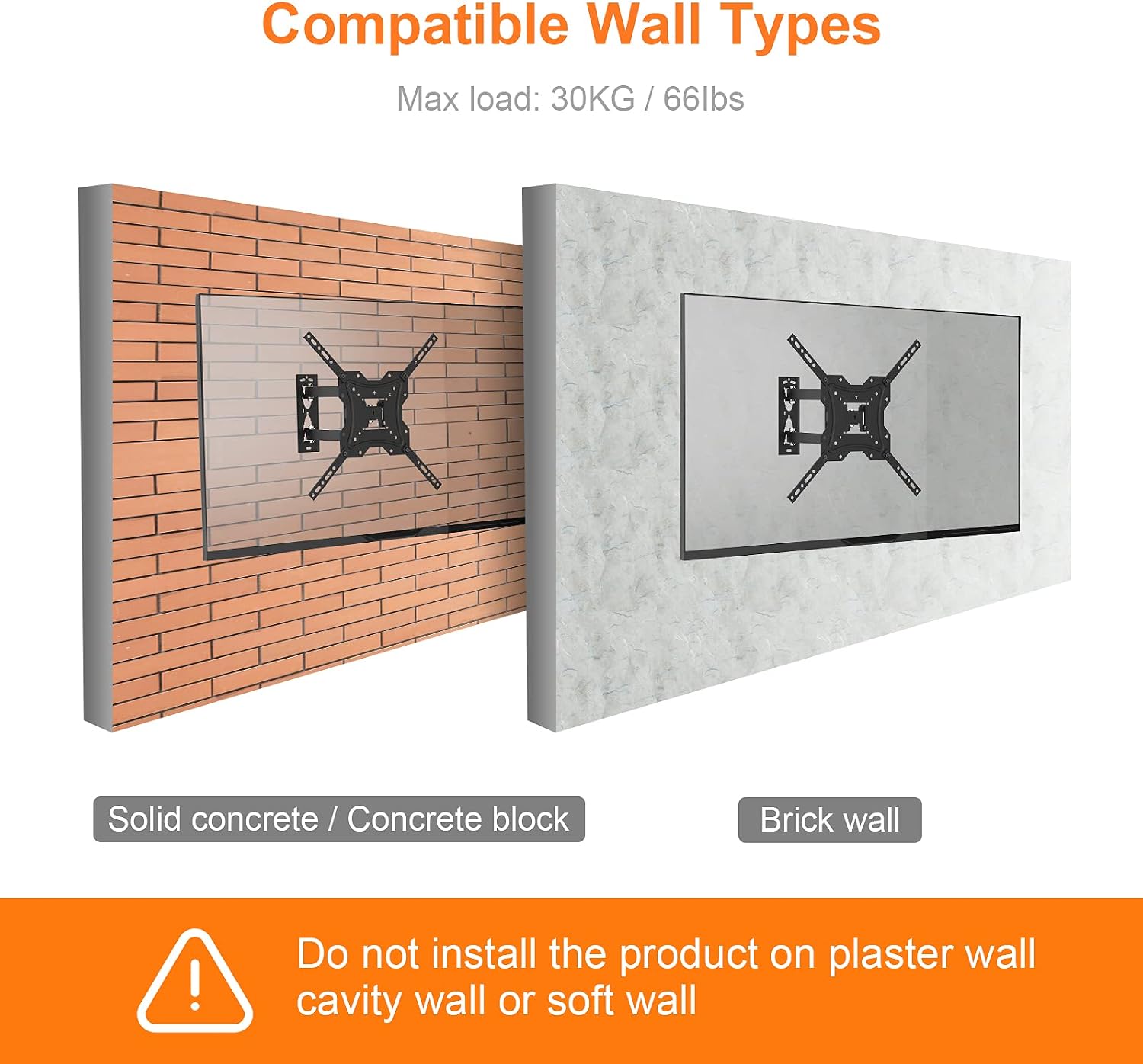 Thumbnail 5 de GRIFEMA GB1004 TV Wall Bracket 26-55 inch