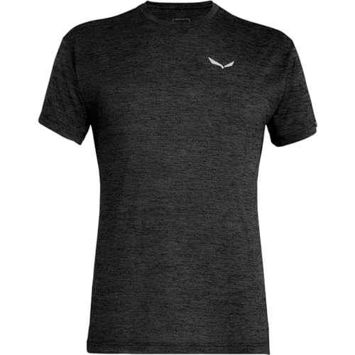 Detalle de SALEWA Puez Melange Dry'Ton T-Shirt Uomo: comfort e traspirabilità per trekking estivi