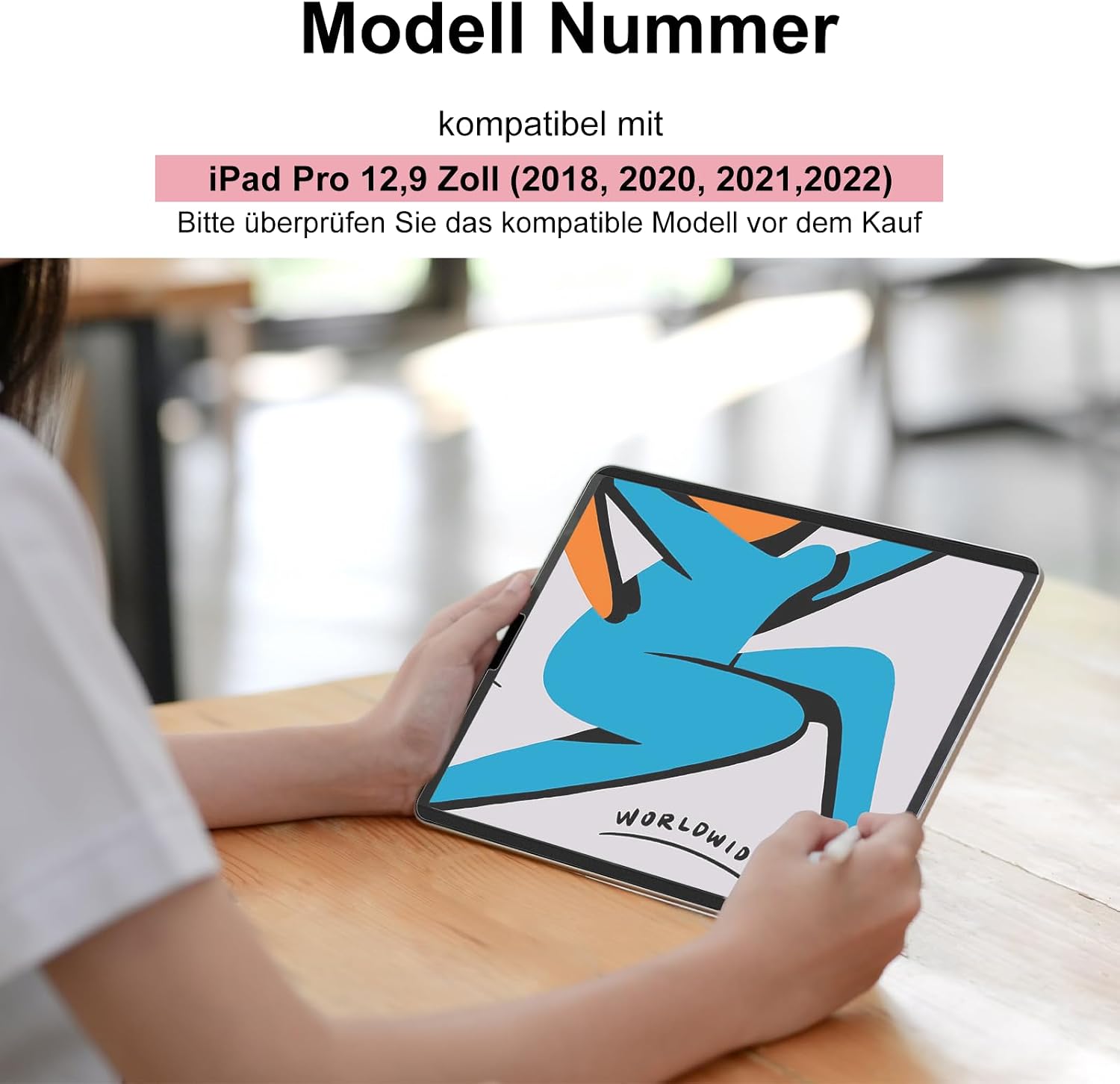 Thumbnail 6 de Mamol Magnet Papier Schutzfolie iPad Pro 12,9