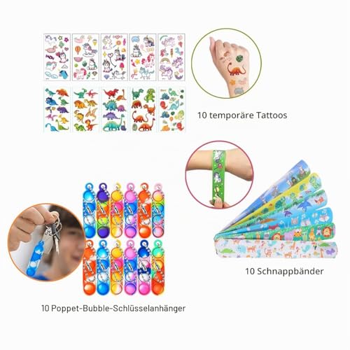 Detalle 2 de Wleozys 80 Stück Mitgebsel – Kindergeburtstag Spielzeug-Set, Partytütenfüllung, Großpackung