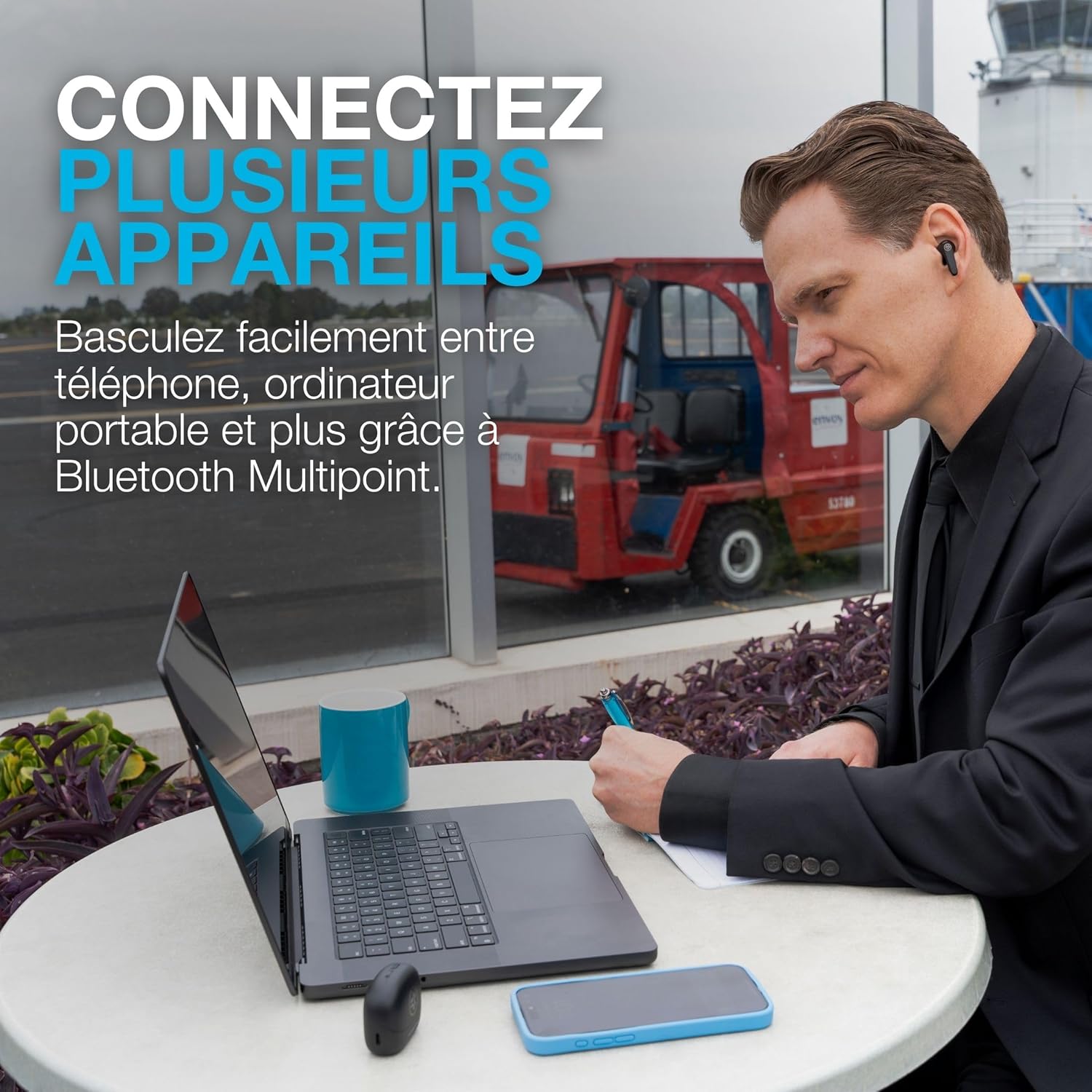 Thumbnail 4 de JLab JBuds Pods ANC : écouteurs True Wireless intra-auriculaires avec réduction de bruit hybride, multipoint et autonomie 56+ h