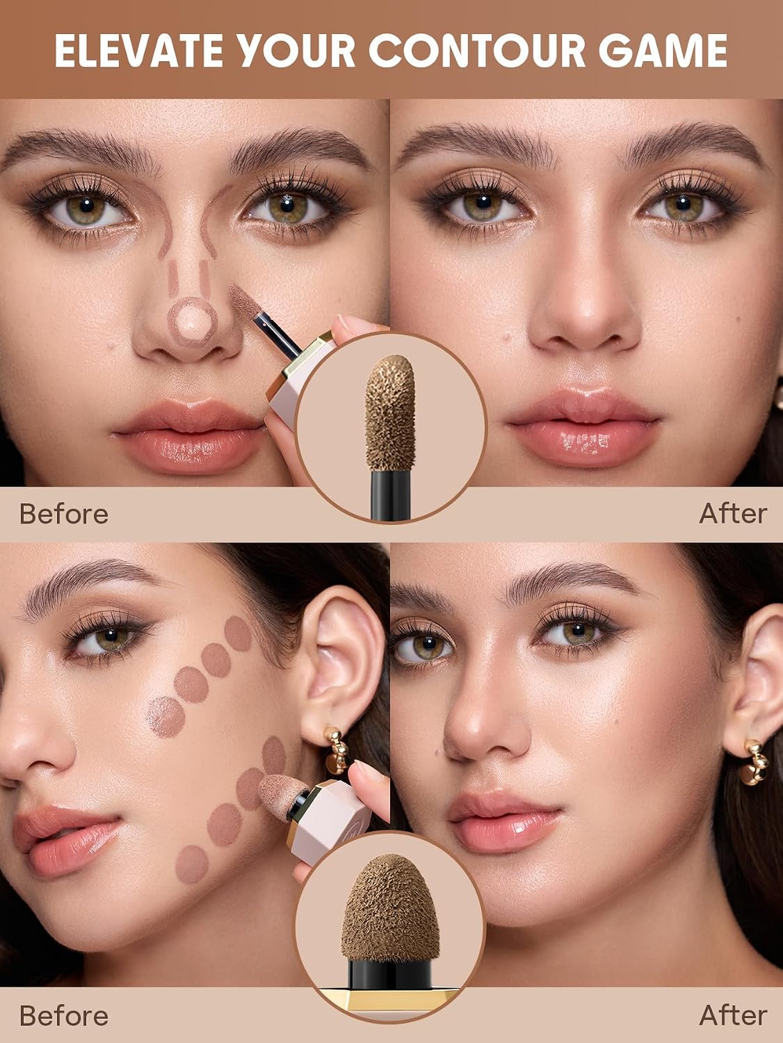 Detalle de SHEGLAM sb25041131831245259 Precision Sculpt Liquid Contour, Tawny Amber Duo
