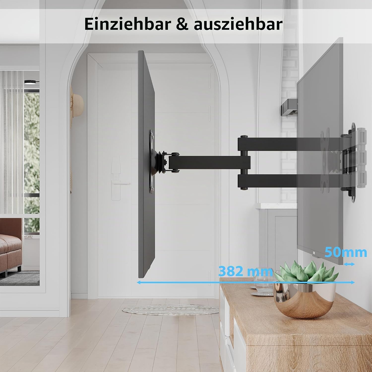 Thumbnail 3 de BONTEC Monitor Wandhalterung 13–30 Zoll, schwenkbar
