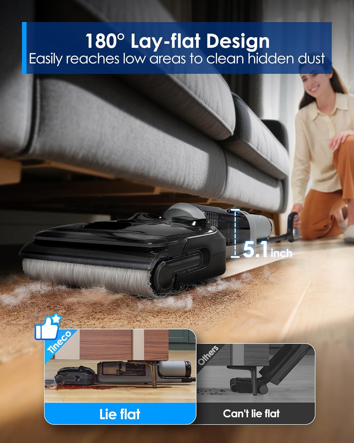 Thumbnail 4 de Tineco Floor ONE i5 Stretch 20 kPa Wet-Dry Vacuum Cleaner 🧹
