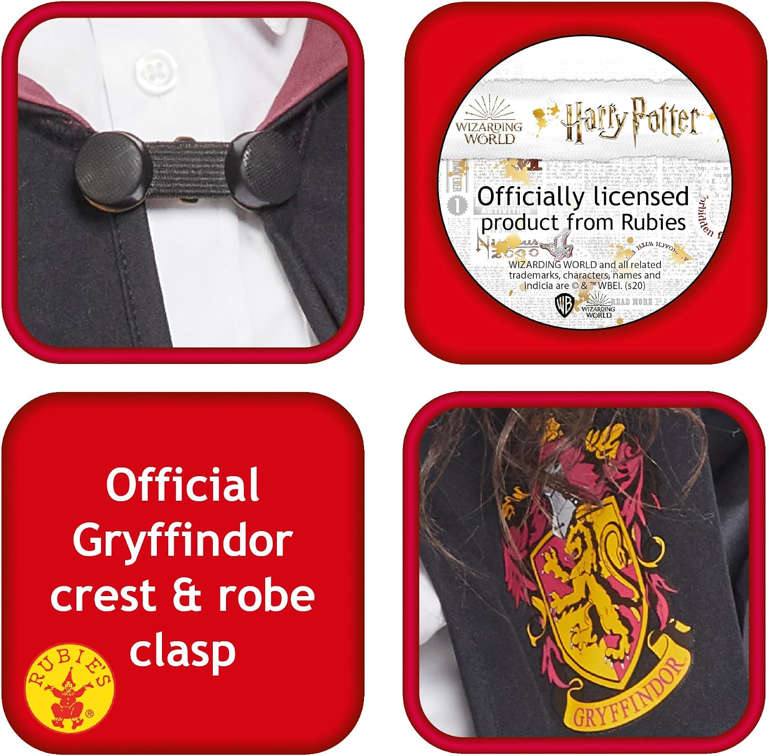 Detalle 2 de Rubie's Gryffindor Robe Costume for Kids
