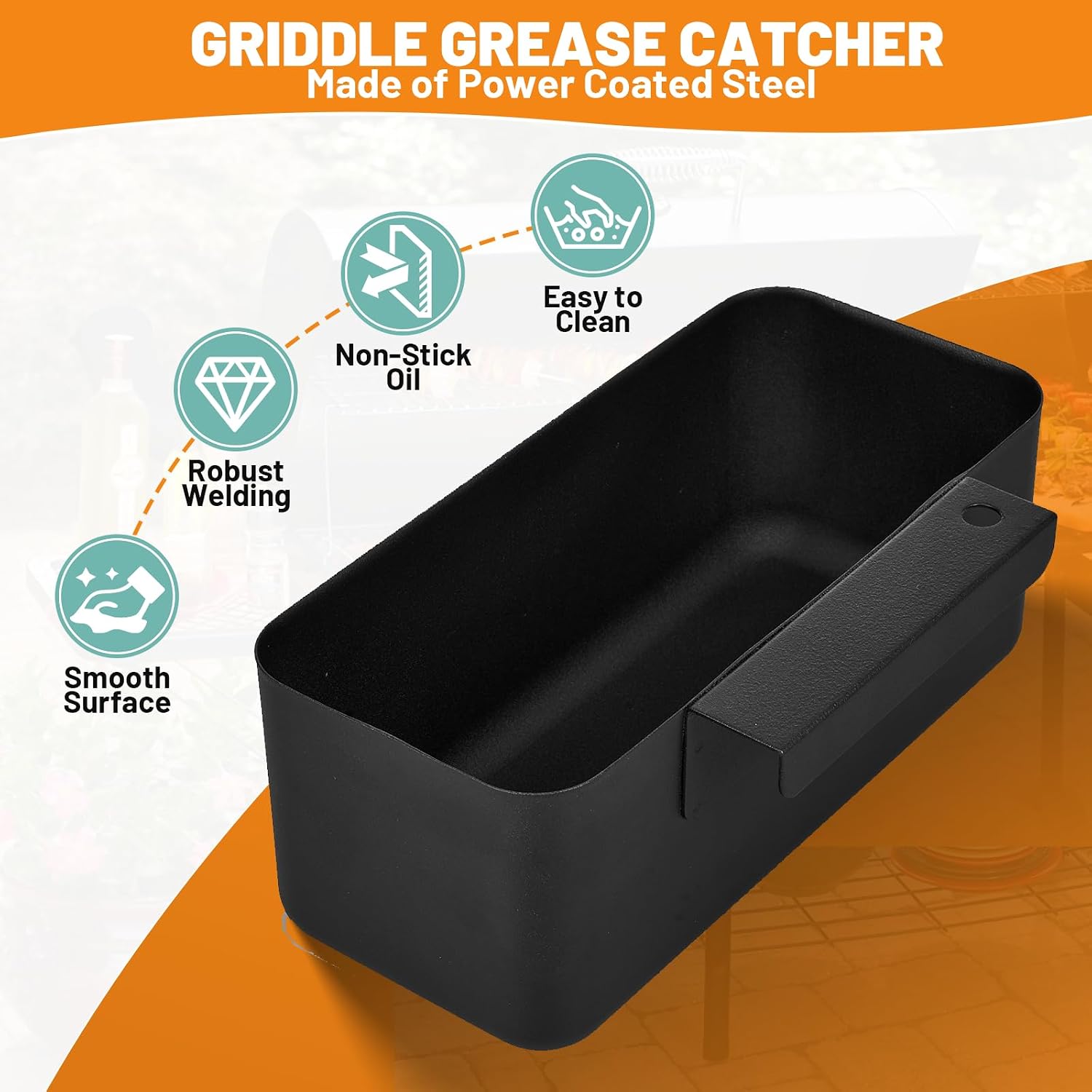 Detalle 2 de Whaleme Griddle Grease Catcher 15-Pack