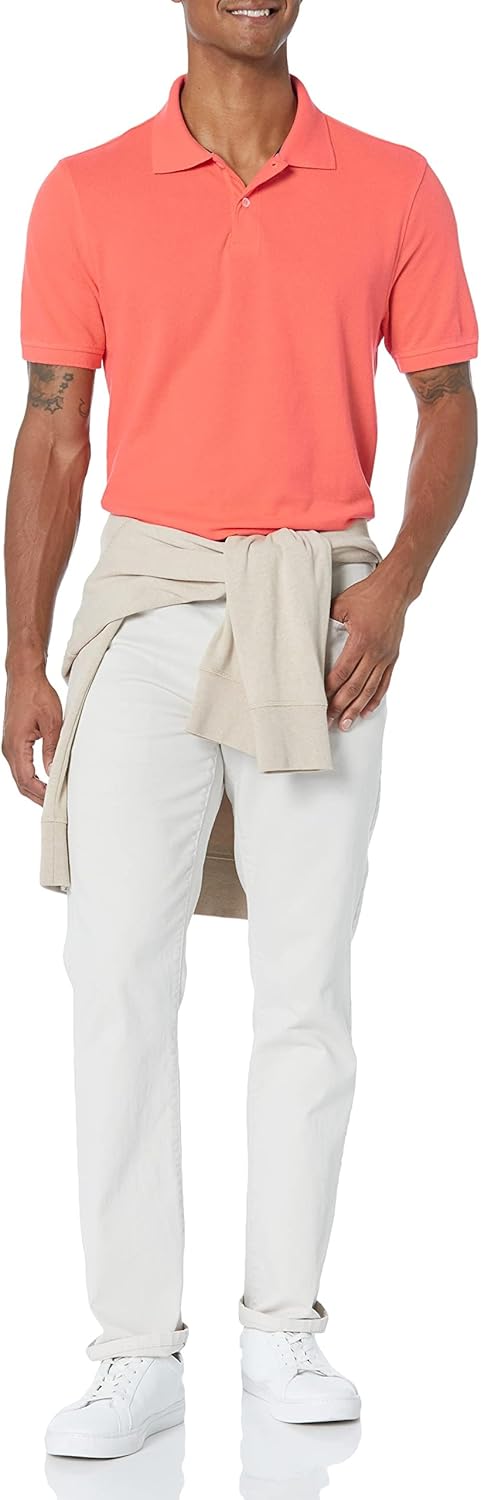 Thumbnail 3 de Amazon Essentials Herren Piqué-Poloshirt aus Baumwolle, Slim Fit – vielseitiges Piqué-Poloshirt mit schmaler Passform