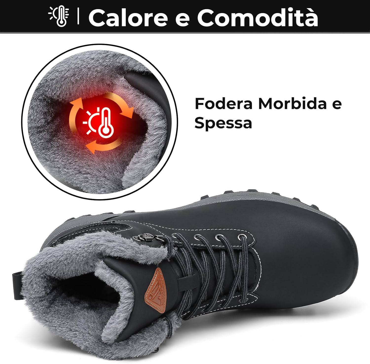 Thumbnail 1 de Mishansha Stivali da neve imbottiti uomo donna 36-48