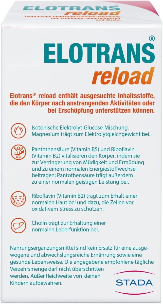 Detalle 2 de ELOTRANS reload 2 x 15 Beutel Elektrolytgetränk