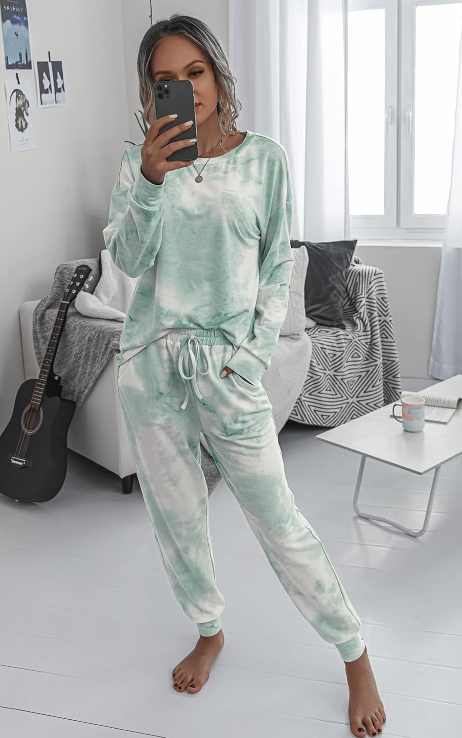 Thumbnail 6 de ASOMI Pyjama Damen Tie Dye Set