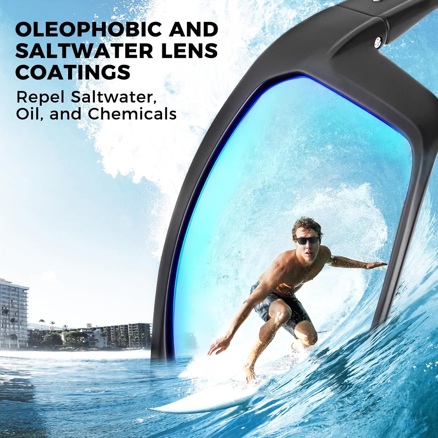 Detalle de KastKing Huzzah Polarized Sport Sunglasses with UV Protection (Men & Women)