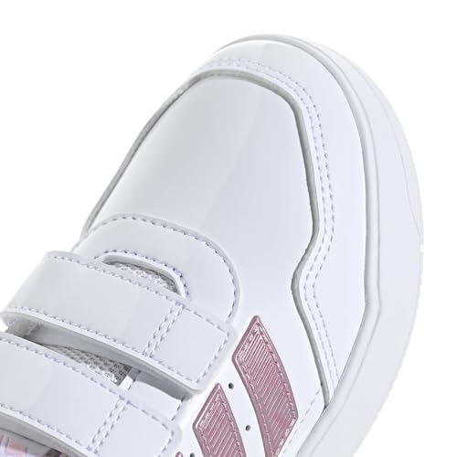 Detalle 2 de adidas Tensaur Sport 3.0, chaussures enfant à scratch, blanc, rose et gris
