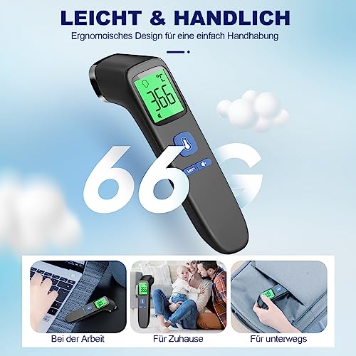 Thumbnail 6 de Viproud Fieberthermometer – kontaktloses Stirnthermometer für die Familie