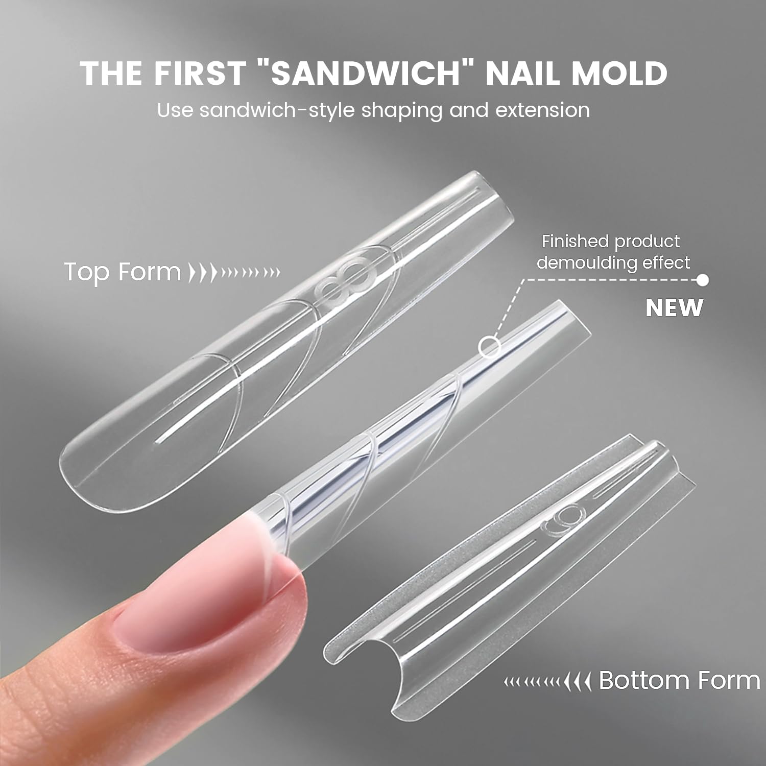 Detalle 2 de YOKEFELLOW Embouts Moule Sandwich 1 kit đź’…