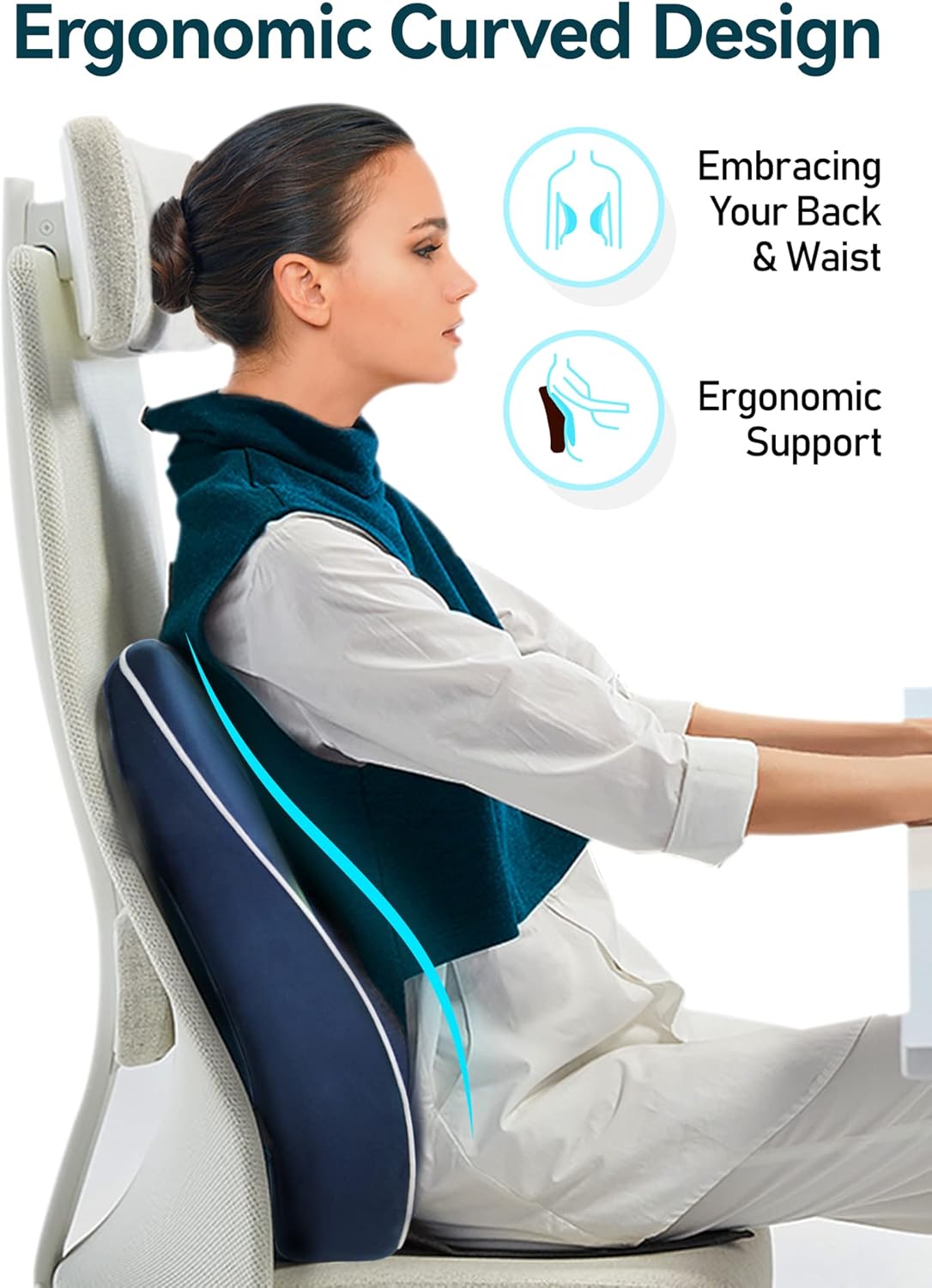 Thumbnail 3 de Travel Ease Coussin lombaire 43x40x11 cm 💺