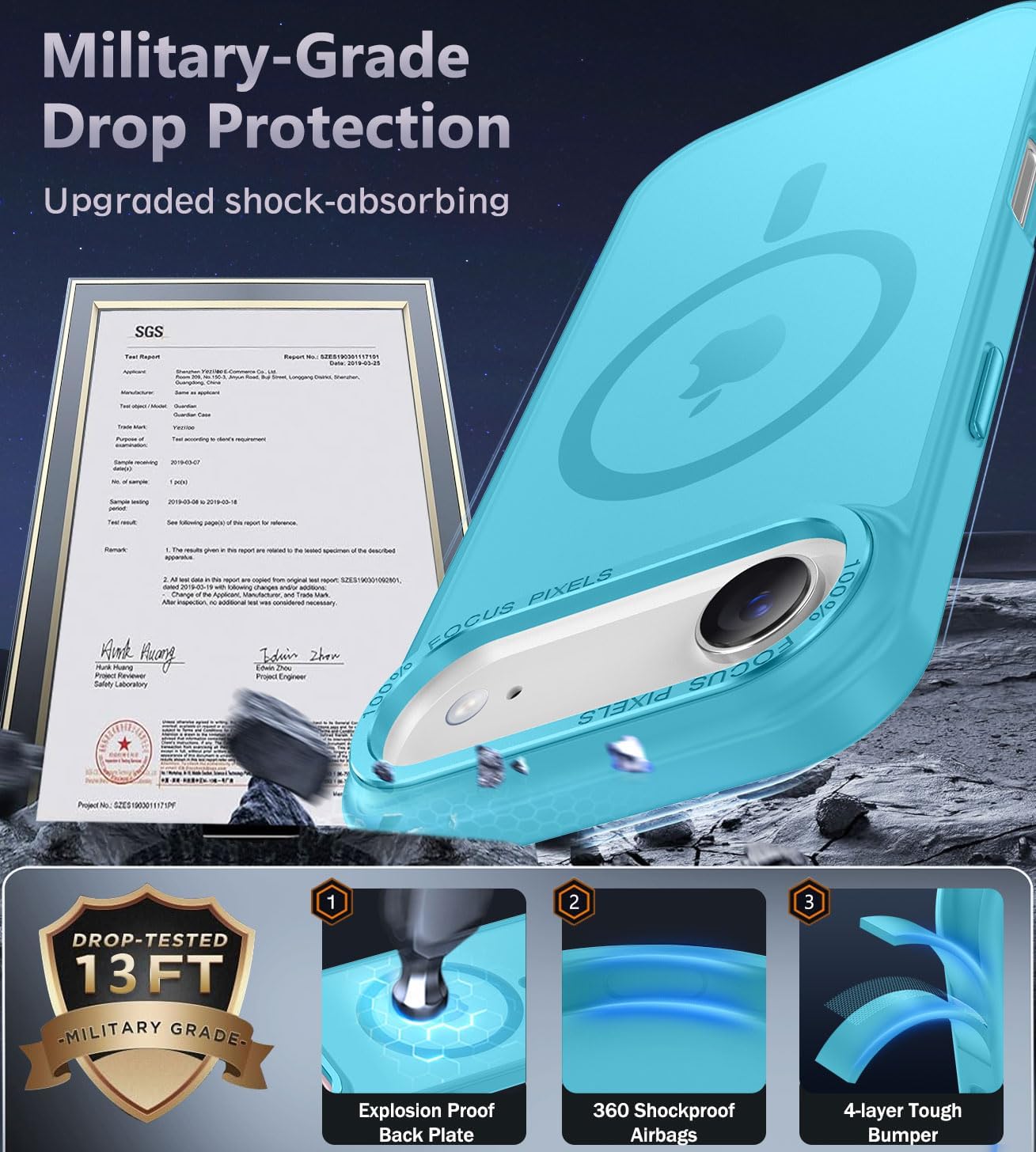 Thumbnail 4 de Newfuture iPhone 15 Pro Max slim magnetic case 6.7"
