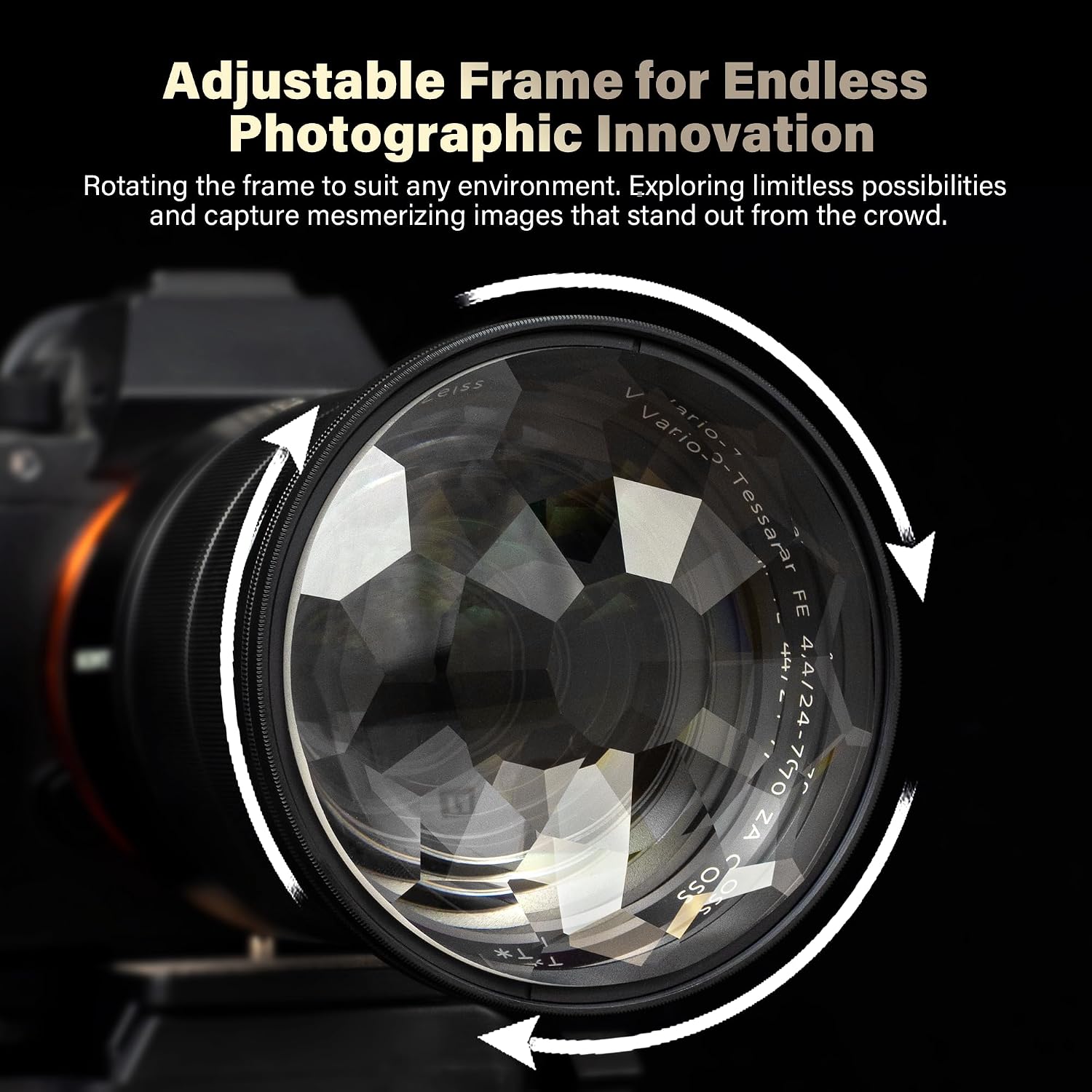 Thumbnail 4 de Walking Way Kaleidoscope Prism Lens Filter 77mm – Optical Glass Special Effect
