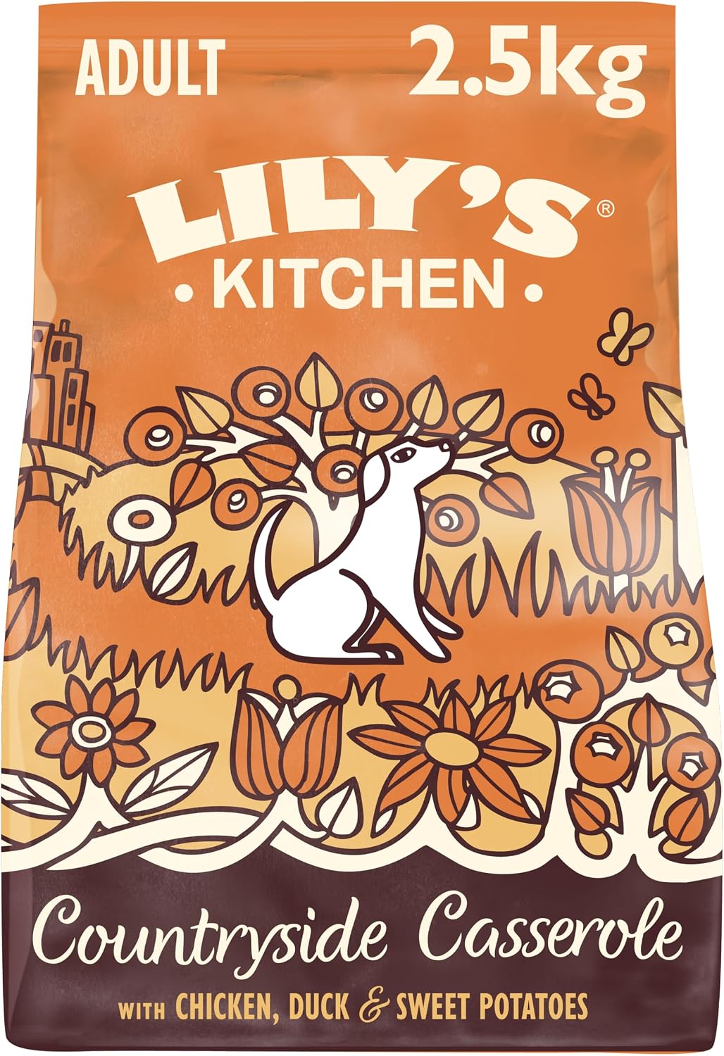 Detalle de Lily's Kitchen Made with Natural Ingredients Adult Dry Dog Food – Chicken & Duck Grain-Free, 2.5kg