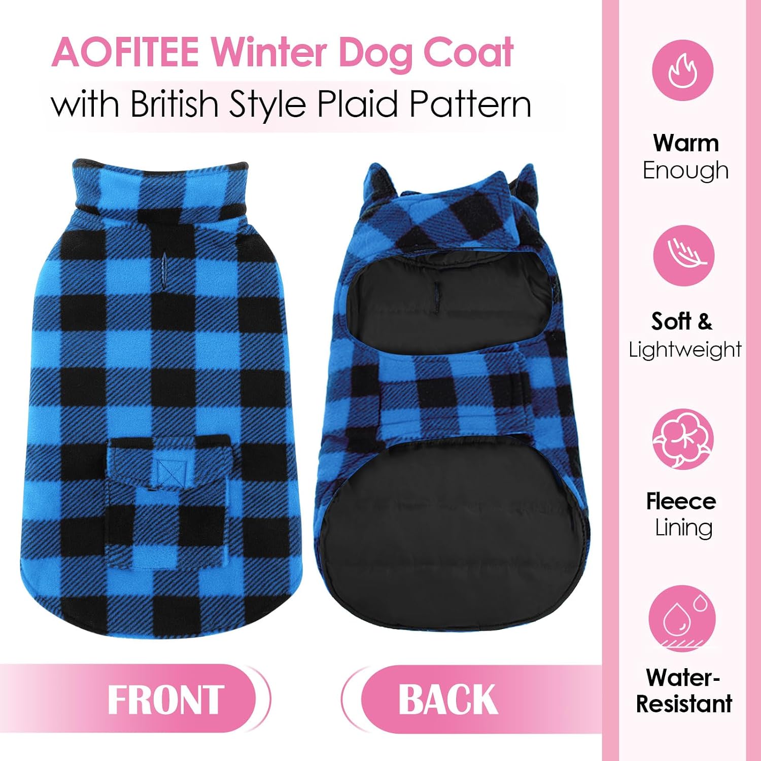 Detalle de AOFITEE Dog Coat XXL