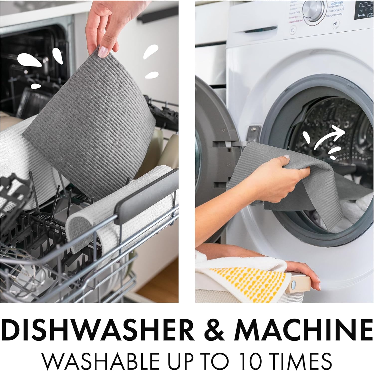 Thumbnail 6 de SUPERSCANDI Swedish Dishcloths 10-Pack 🧽