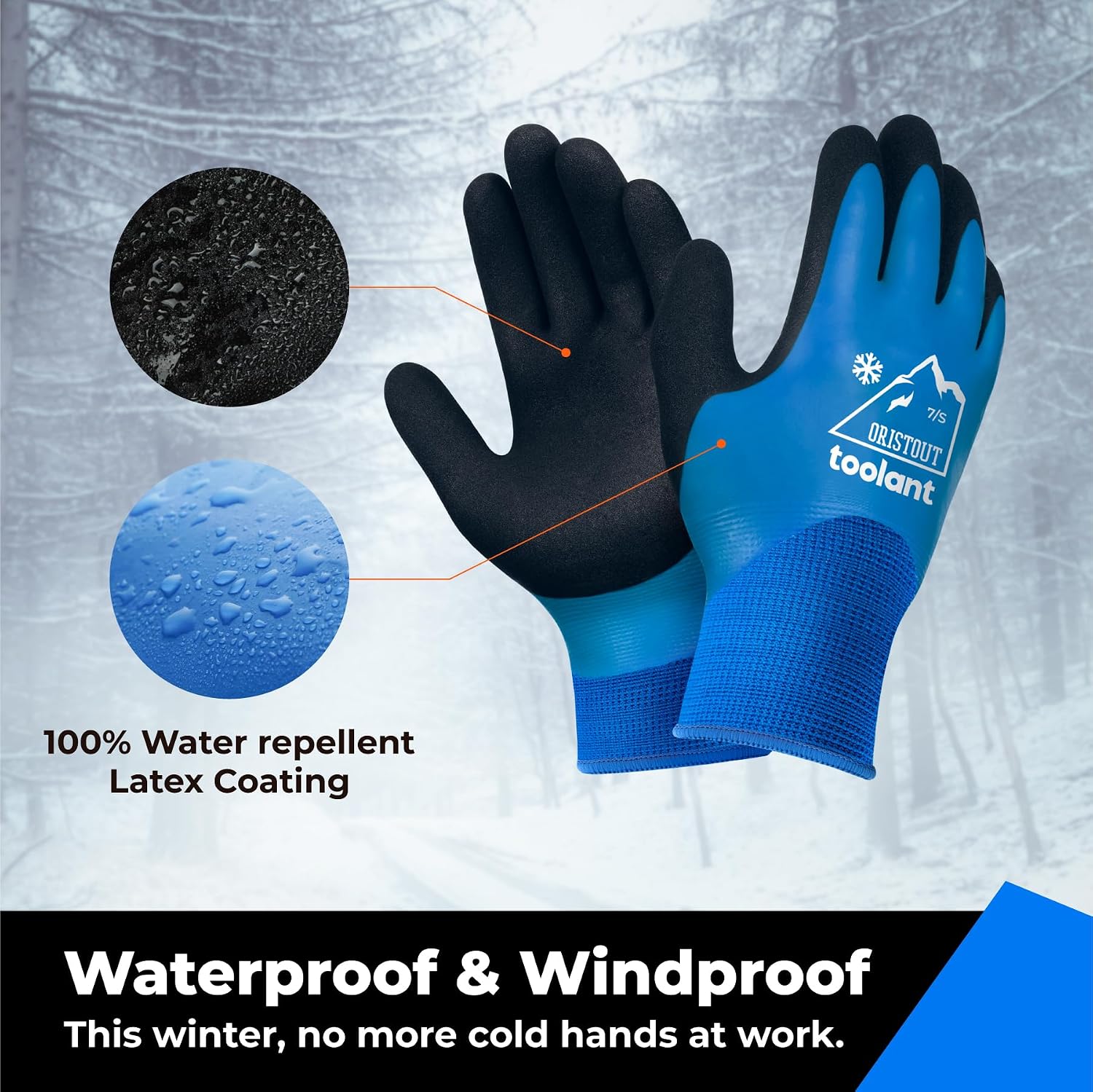 Detalle de Thermal Work Gloves Small touchscreen waterproof gloves