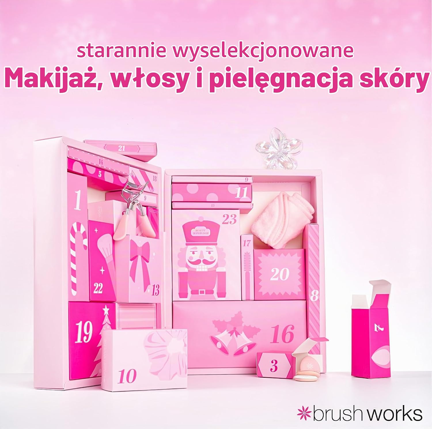 Detalle 2 de Brushworks Beauty 2026 – kalendarz adwentowy z 24 akcesoriami beauty