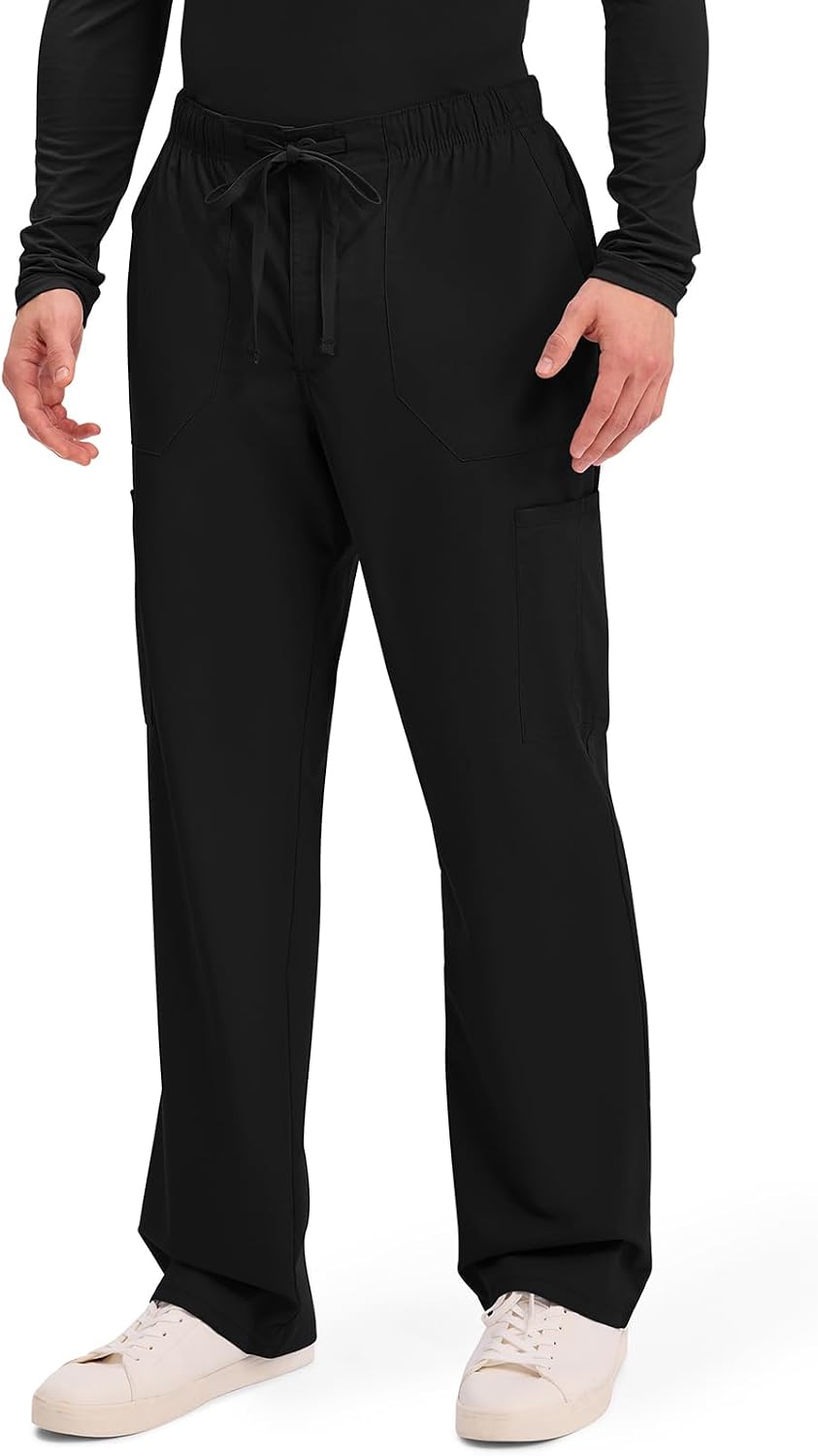 Detalle de Cherokee Men's Scrub Pants Polyester-Cotton Blend