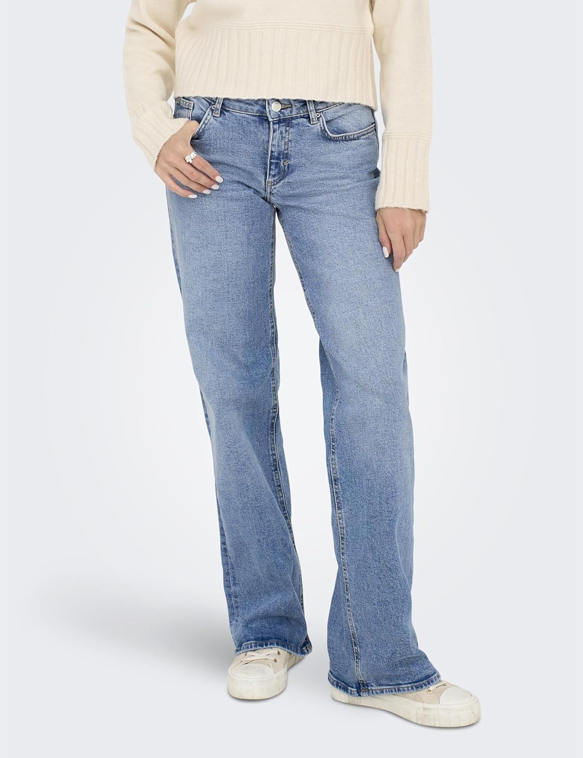 Thumbnail 1 de ONLY Female Jeans mit weitem Bein ONLJUICY Hohe Taille – Lockere Silhouette